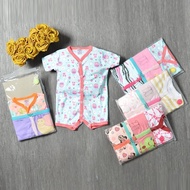 Baby Short Romper Jumper - Baby Girl Sleepsuit, 3 pcs P011