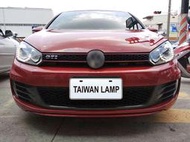 台灣之光  全新 VW GOLF6 GOLF 6 台規保桿專用 GTI樣式前保桿拖車蓋 PP材質 台灣製