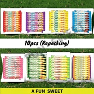 10pcs Bika Bagi-Bagi Pika Corn Stick, Big D, Bing Bing [Chocolate/Strawberry/Seaweed/