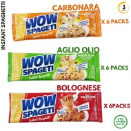6 PCS / 6 PACKS WOW SPAGETTI VIRAL AGLIO OLIO BOLOGNESSE CARBONARA