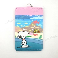 Peanuts Snoopy &amp; Woodstock Aquarium Ezlink Card Holder with Keyring