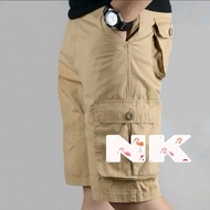 6 Pocket Cargo Shorts Mans Cotton Fabric Pants Size 28-40 Waist Cutting