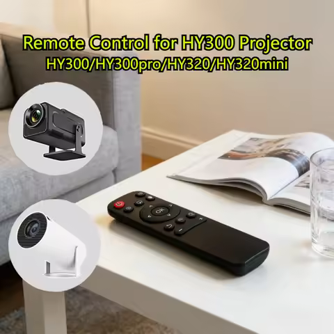 Universal Intelligent Remote Control for HY300 Projector Compatible with HY300 PRO HY320 MINI Projec