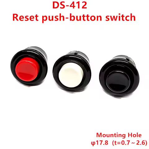 MIYAMA DS-412 ​​Excavator joystick handle reset button switch​ 3A125VAC 2-pin Normally Open (NO)​