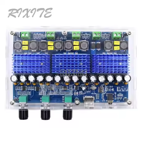 2*50W + 2*100W TPA3116D2 Bluetooth 5.0 Digital Amplifier Board Subwoofer 4 Channels TPA3116 Class D 
