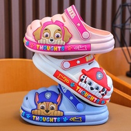 PAW Patrol Summer Children's Sandals and Slippers for Boys and Girls with Baotou Non slip Hole Shoes for Children  Slippers