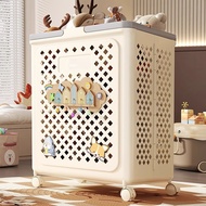 Rolling Laundry Hamper Foldable Wheeled Laundry Basket 37x48cm/14x18 Inches Large Clothes Hamper Whe