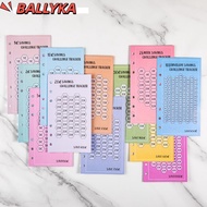 BALLYKA 48PCS Cost Saving Card, A6 100 Envelopes Eave Money Cash Envelopes, USD Easy To Save 30 Days