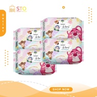 STO [ToyStory] Baby Wet Wipes 80pcs Cute Cartoon Packaging Soft Gentle Wet Tissue Safe Alcohol Free 