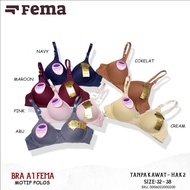 ECER BH BRA FEMA A02 MOTIF SALUR RENDA TANPA KAWAT BUSA TIPIS 😉