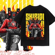 YAYA# SKIBIDI TOILET CAMERAMEN เสื้อยืดแฟชั่นพิมพ์ 1010.1