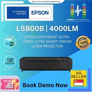 EPSON LS800B | EPSON LS800 | EPSON EH-LS800B SUPER ULTRA SHORT THROW UST 4K LASER TV PROJECTOR WITH 4,000 LUMENS