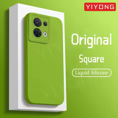 Reno8 Case YIYONG Original Liquid Silicone Soft Cover For OPPO Reno 8 7 7Z 6 9 Pro Plus + Reno6 Reno