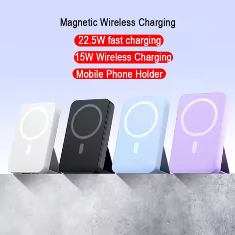 Magnetic Power Bank 20000mAh Magsafe 15W Wireless Charger Portable Auxiliary Battery 22.5W fast char