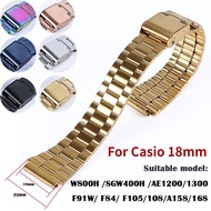 Metal Watch Band Vintage Steel Wristband for Casio SGW400 F91W F84 F105 F108  A158 A168 AE1200 AE130