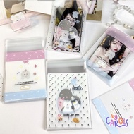 [BYC] 25 PCS OPP PLASTIC FREEBIES CUTE BEAR SEAL PLASTIC TRANSPARENT TOPLOADER SLEEVE PHOTOCARD PACK