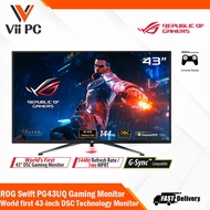 ASUS ROG Swift PG43UQ 43” 4K HDR DSC Gaming Monitor, (3840 x 2160), 144Hz, G-SYNC Compatible, 1ms, DisplayHDR 1000