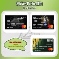 ATM Sticker Garskin Skin Custom Bank Priority Card Sticker ATM Card BCA | Bank | Mandiri | Debit | C