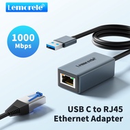 Lemorele TC71 USB To Ethernet Adapter Lemorele USB 3.0 to RJ45 Gigabit Ethernet LAN Network Adapter 