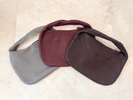 ($550 each) BV Style Intrecciato Dark Brown Burgundy Light Grey Large Hobo Bag Shoulder Bag 織皮深咖啡色棗紅