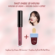 Paket Ombre Lips Implora Lipcream & Implora Liptint Viral TikTok 2Pcs