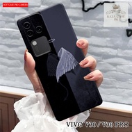 HP Vivo V30 Case Latest V30 Pro 2024/ - Rajacase - VIVO V30 5G Casing VIVO V30 PRO/ - Black case Mot