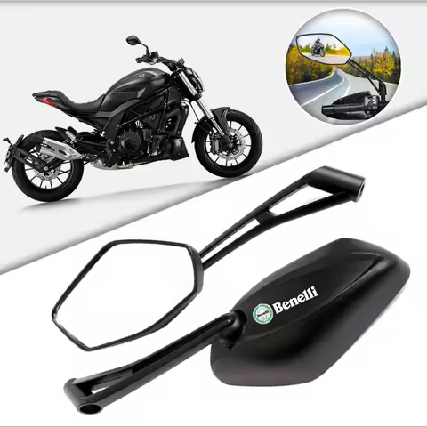 2pcs Wide Angle Motorcycle Rear View Mirrors Handlebar Rearview For Benelli 302S 752S Trk 502 251 52