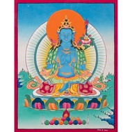 精美的虛空藏菩薩唐卡畫 擁抱天界智慧