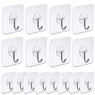 1Pc Transparent Adhesive Hook with Strong Adhesion