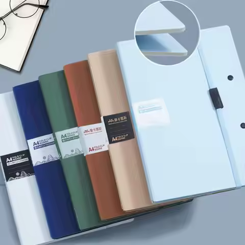 New Portable Foldable Folders A4 To A5 Versatile File Contract Folders Organize Artifacts Folding Bo