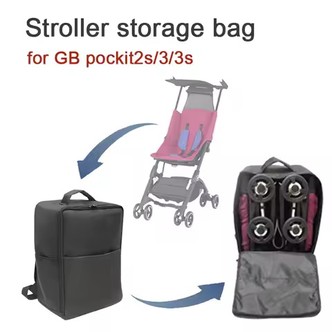 Stroller Travel Backpack Fit for GoodBaby Pockit2s/3/3s Thickening Stroller Storage Bag Airplane Bag