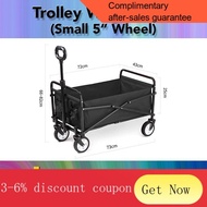 ! trolley cart Trolley Wagon Cart with 5" Wheel (Collapsible, Portable and Foldable Multi-Purpose Utility Stroller)