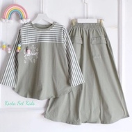 KRETA SET KIDS SETELAN ANAK PEREMPUAN SETELAN ROK BAJU MUSLIM ANAK