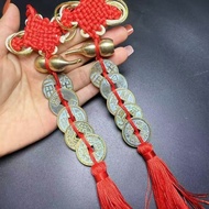 China Great Five Emperors✅Brass with Gourd Pendant Thickened 2.8cm Five Emperor Money Pendant Home C