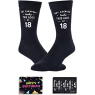 Happypop Unique Birthday Gifts for Women Men - 18th 30th 40th 50th 60th 70th Birthday Socks