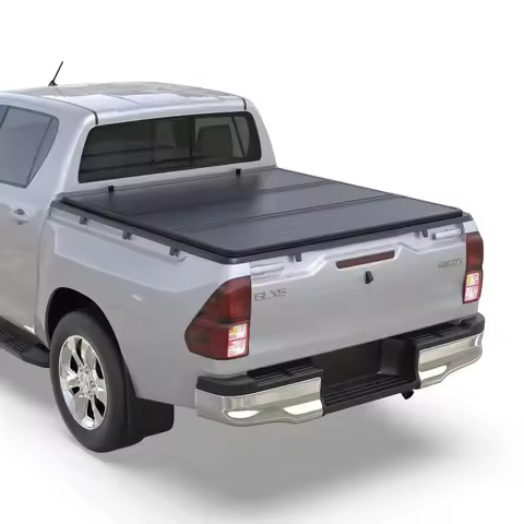 Truck Bed Covers 4x4 Accessories Folding Tonneau Cover Hard Tri Fold Bed Cover for HILUX REVO