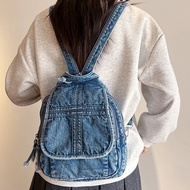 Denim Bag Backpack Backpack Backpack Women Mini Backpack