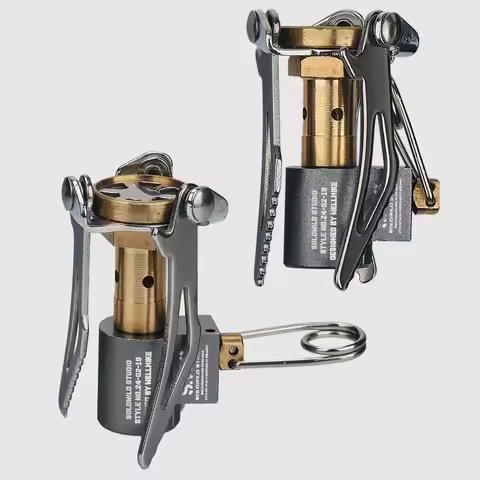 Folding Camping Stove Mini Camping Stove Lightweight Camping Stove Stand Burner Portable Survival Fu