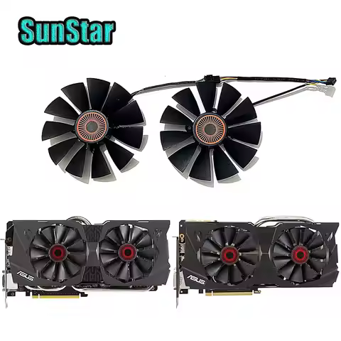 NEW FD10015H12S 5PIN 95MM 0.55A GTX 980 Video card cooling fan,For ASUS GTX980 970 780 TI R9 380 Gra