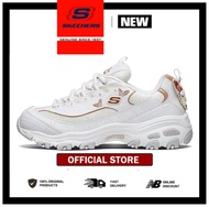 【HOT SELLING】Skechers Ladies New D'LITES 1.0 Platform Sneakers "White Butterfly" Casual Sneakers sho