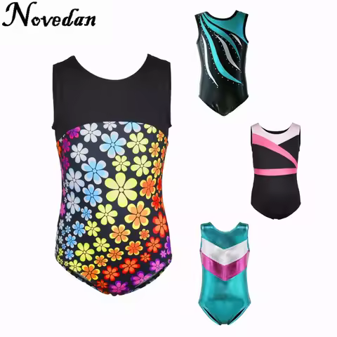 Rhythmic Gymnastics Leotards For Girls Kids Ballet Dance Leotards Dress Children Training Biketard D