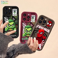 Marvel Cool Spider-Man Hulk Phone case For OPPO A3S A5 AX5 A5S AX5S A7 AX7 A12 A12e A8 A31 A5 A9 2020 F9 Pro F11 Soft Angel Eye Cover