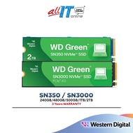 Western Digital WD Green SN350 / SN3000 SSD M.2 2280 NVMe PCIe Solid State Drives ( 240GB / 480GB / 