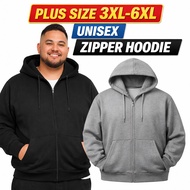 Zipper Hoodie unisex Plus Size (3XL TO 6XL)