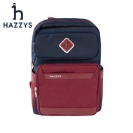 哈吉斯（HAZZYS）品牌哈吉斯童装男女童时尚简约双肩包自带反光条大容量双肩包 经典红 均码