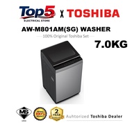 [New Model] TOSHIBA (7kg / 8kg / 9kg) Top Load Fully Auto Washing Machine AW-M1000EM / AW-M901BM / A