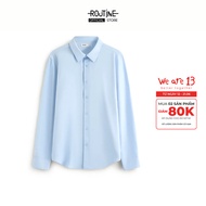 [HOT] Men's Coffee Form Fitted Long Sleeve Shirt Men Shirt - Routine 10S26SHL055