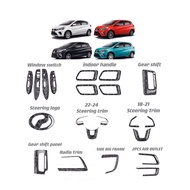 CarRefit Perodua myvi gen3 FI 2018-2023 forged Carbon fiber interior accessories myvi baru