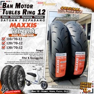 Ban Motor Vespa Maxxis Victra Ring 12 Tubles Ban Motor Tubeless Vespa Scoopy Fazzio Ring 12 Tubles
