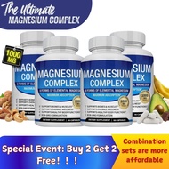 Magnesium Complex Supplement: 1000mg of 8-element magnesium, 90 capsules, special offer, supports sk